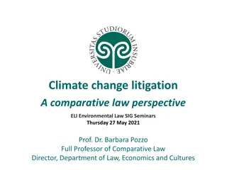 Comparative Analysis of Climate Change Litigation