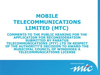 MTC Comments on Paratus Telecommunications Reconside...