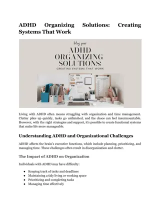 ADHD Organizing Solutions_ Creating Systems That Work