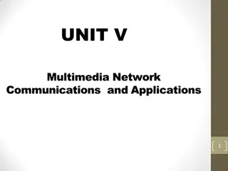 Multimedia Network Communications and Applications