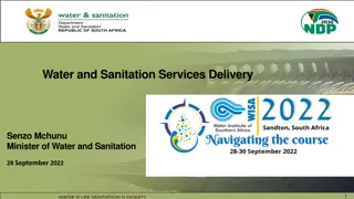 Enhancing Water and Sanitation Services Delivery in South Africa