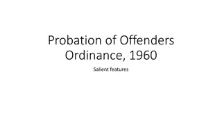 Probation of Offenders Ordinance 1960: Salient Features