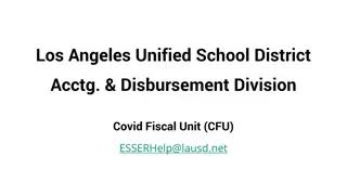Los Angeles Unified School District - ESSER Program Overview