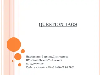 Question Tags in English Communication