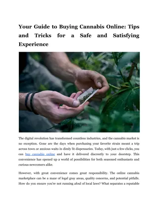 Your Guide to Buying Cannabis Online_ Tips and Tricks for a Safe and Satisfying Experience