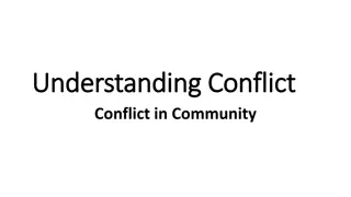 Understanding Conflict in Community