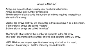 Arrays in MATLAB for Efficient Data Handling