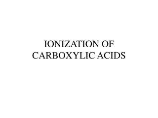 Understanding Ionization of Carboxylic Acids