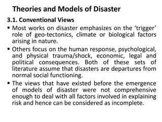 Understanding Theories and Models of Disaster