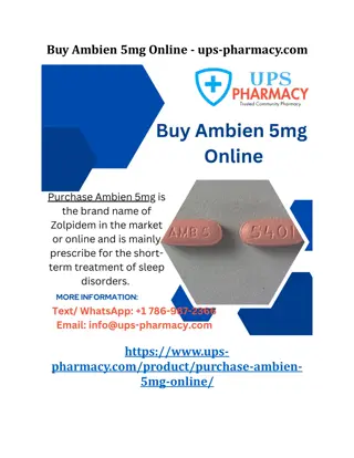 Buy Ambien 5mg Online - ups-pharmacy.com