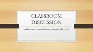 Enhancing Learning Through Classroom Discussions