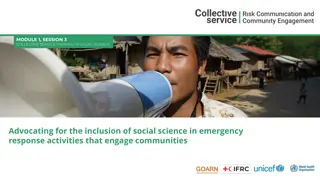 Advocating for the Inclusion of Social Science in Emergency Response Activities