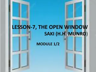 'The Open Window' by Saki: An Analysis of Characters and Key Points