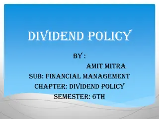 Dividend Policy in Financial Management