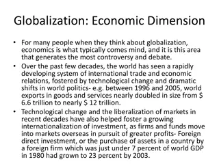 The Economic Dimensions of Globalization: Impact on Trade, Investment, and Labor Markets