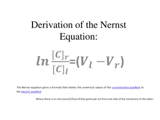 The Derivation of the Nernst Equation and Its Implications