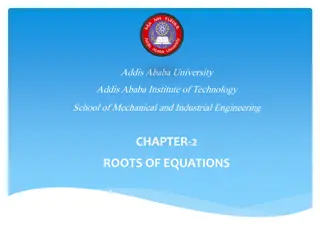 Roots of Equations in Engineering: Methods and Techniques