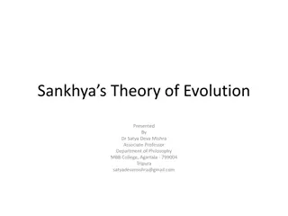 Sankhya's Theory of Evolution Explained by Dr. Satya Deva Mishra