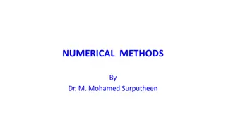 Understanding Numerical Methods and Errors in Computation