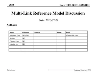 IEEE 802.11-2020 Multi-Link Reference Model Discussion