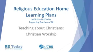 Exploring Christian Worship: My Life My Religion Educational Programme