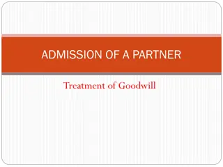 Treatment of Goodwill in Admission of a Partner