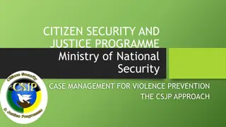 Citizen Security and Justice Programme: Case Management for Violence Prevention