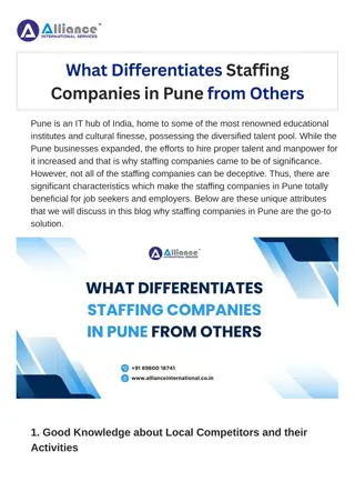 What Differentiates Staffing Companies in Pune from Others