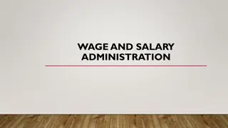 Wage and Salary Administration in Organizations