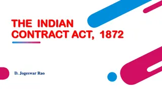 The Indian Contract Act of 1872