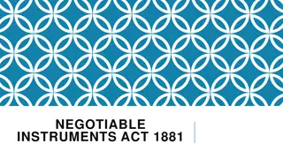 Understanding the Negotiable Instruments Act 1881