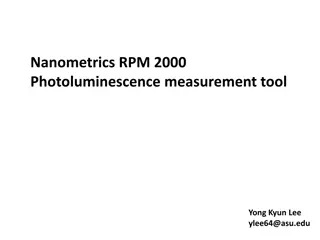 Nanometrics RPM 2000 Photoluminescence Measurement Tool Guide