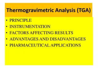 Thermogravimetric Analysis (TGA) in Pharmaceutical Applications