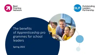 Benefits of Apprenticeship Programmes for School Leaders