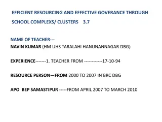Efficient Resourcing and Effective Governance in School Complexes