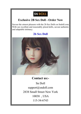 Exclusive 2B Sex Doll Order Now