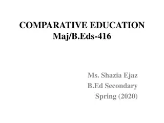 Comparative Education: Scope and Aims