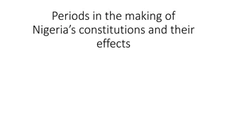 The Evolution of Nigeria's Constitutional Development
