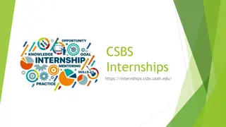 CSBS Internships: Steps, Benefits, and Credit Info