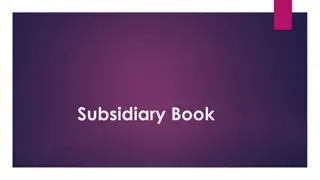 Subsidiary Books in Accounting