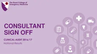 National Clinical Audit 2016/17: Consultant Sign-Off Summary