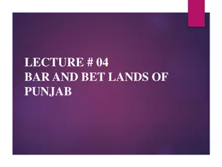 Development of Bar and Bet Lands in Punjab