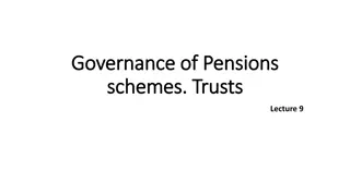 The Governance of Pension Schemes and Trusts