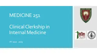 Clinical Clerkship in Internal Medicine: Comprehensive Training Course Overview