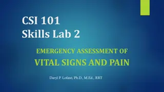 Emergency Assessment of Vital Signs and Pain: A Comprehensive Guide