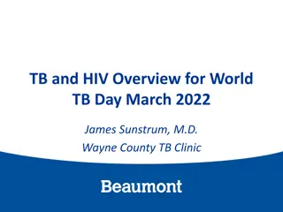 TB and HIV Overview for World TB Day March 2022