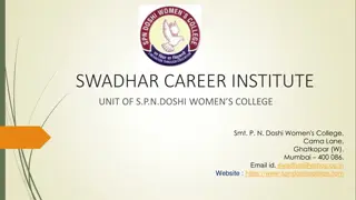 SWADHAR CAREER INSTITUTE - Courses Offered in Fashion Designing and Interior Decoration