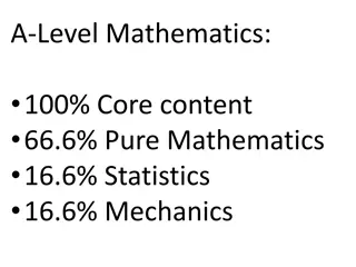 A-Level Mathematics and Further Mathematics Overview
