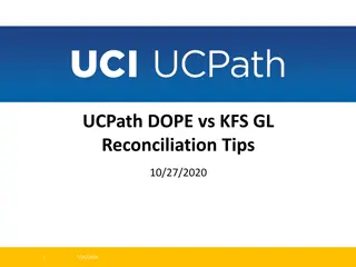 UCPath vs KFS GL Reconciliation Tips & Audit Messages