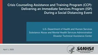 Crisis Counseling Assistance and Training Program (CCP) Overview